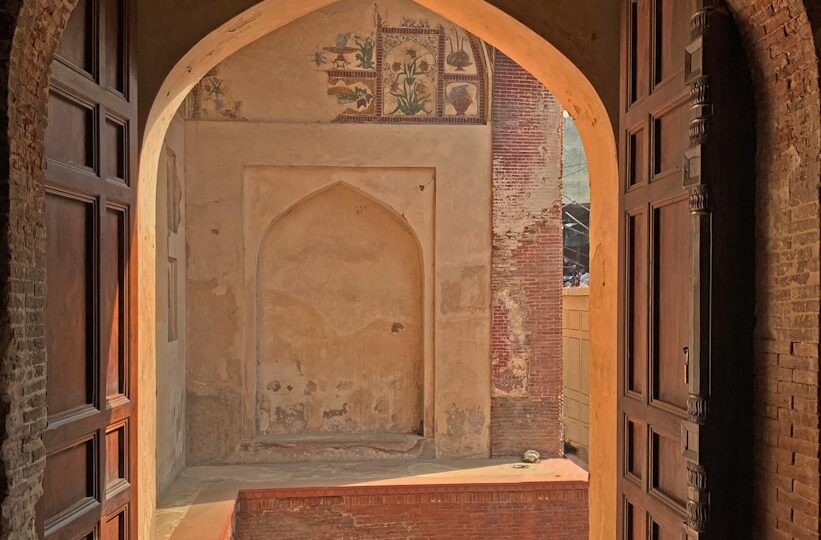 a doorway in a building